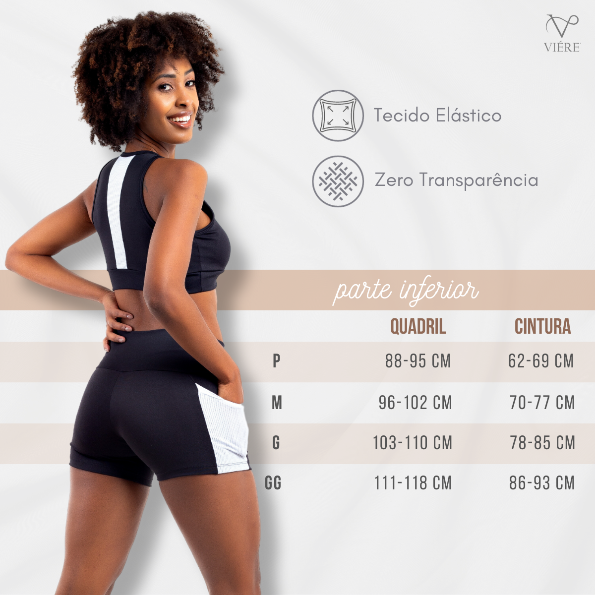 Short Legging Academia Curto Zero Transparencia com Bolso - Luxe Lingerie