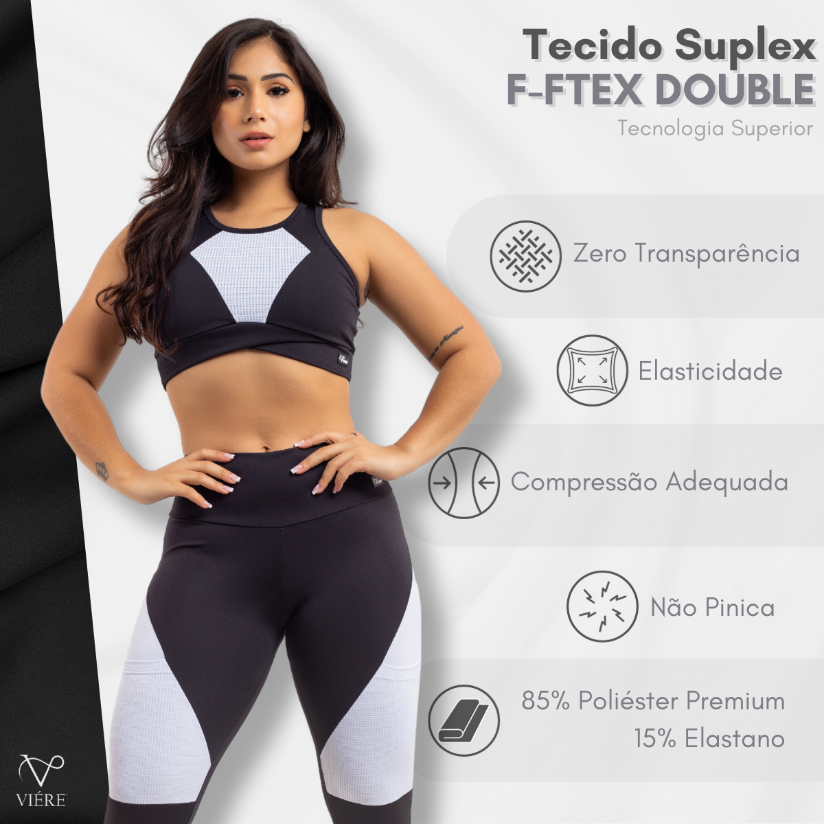 Top Fitness Feminino Academia Treino Telinha Nadador Viére - Luxe