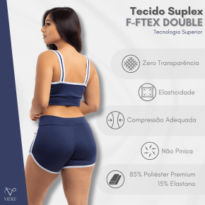 Top Fitness Feminino Academia Treino Decote V Viére