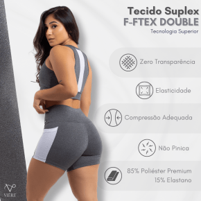 Top Fitness Feminino Academia Treino Telinha Nadador Viére